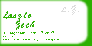 laszlo zech business card
